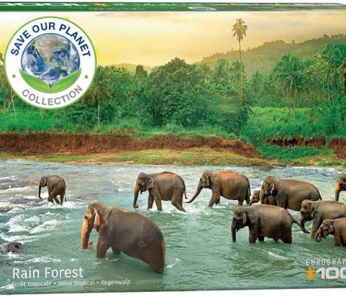 Puzzle - Eurographics - Elefanti nell acqua