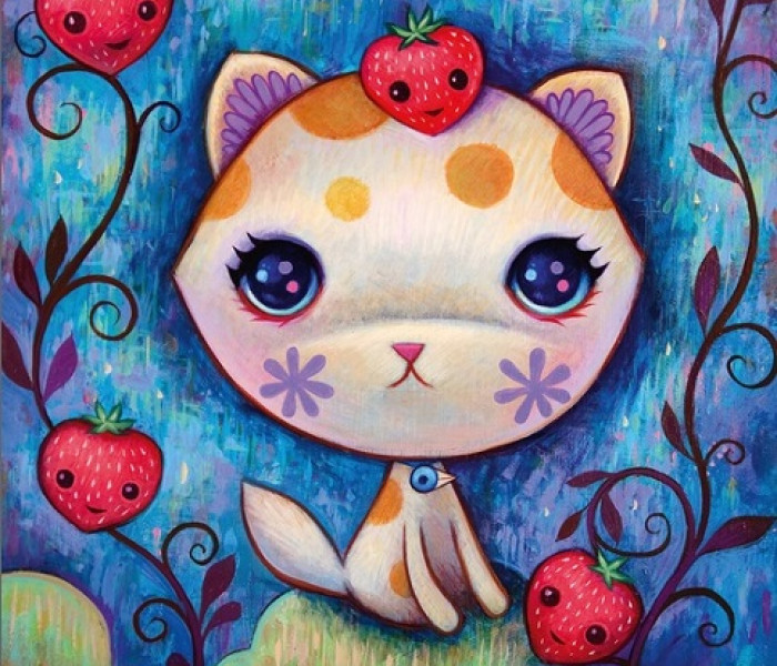 Puzzle - Heye - Gatto e fragole