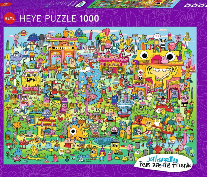 Puzzle - Heye - Villaggio dipinto