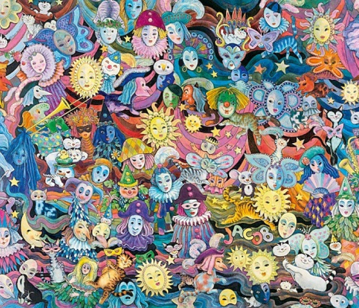 Puzzle - Heye - Maschere - Triangular Puzzle