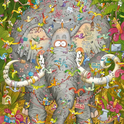 Vita da elefante - Triangular puzzle