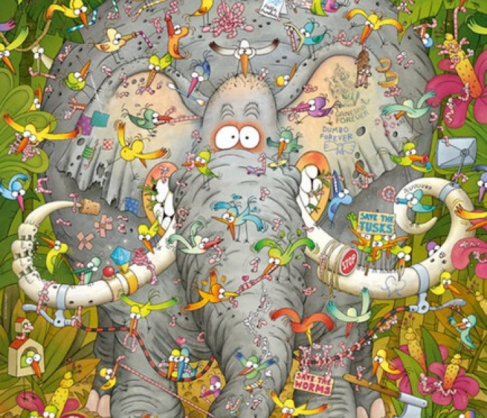 Puzzle - Heye - Vita da elefante - Triangular puzzle