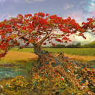 Puzzle - Heye - Albero rosso