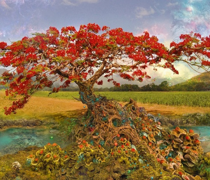 Puzzle - Heye - Albero rosso
