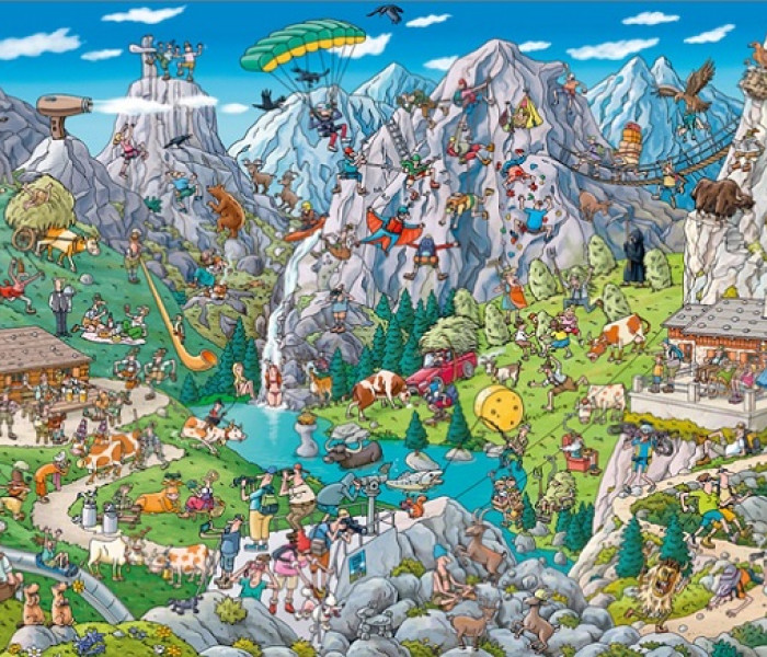 Puzzle - Heye - Divertimento alpino - Triangular Puzzle