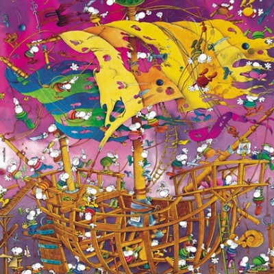 S alvataggio in barca - Triangular puzzle