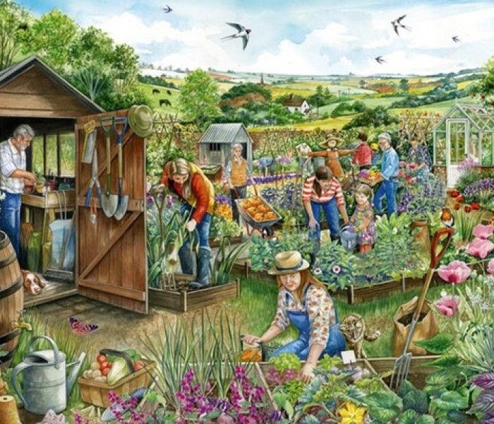 Puzzle - Falcon - Giù in giardino