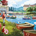 Puzzle - Falcon - Lago con barche