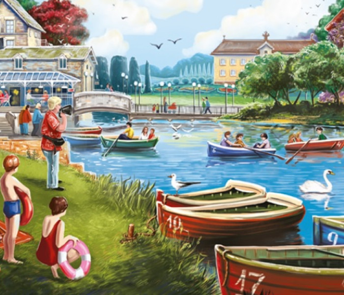 Puzzle - Falcon - Lago con barche