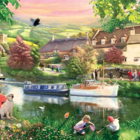 Divertimento estivo in riva al lago