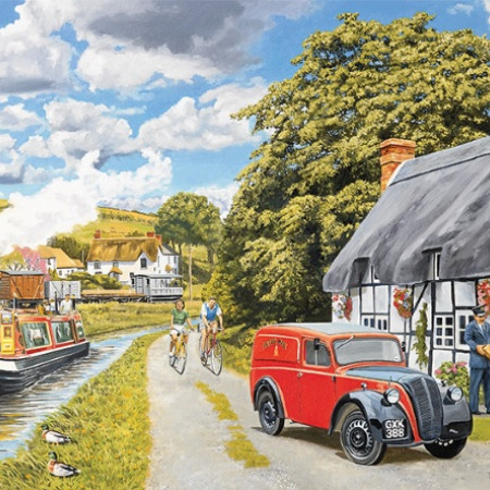 Intorno al canale d'acqua