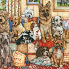 Puzzle - Falcon - Cani sul divano