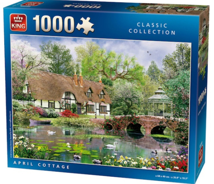 Puzzle - King - Casetta con i cigni