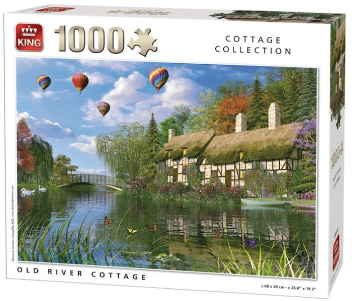 Puzzle - King - Vecchia casa in riva al fiume