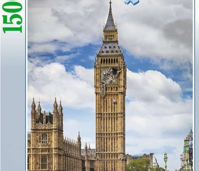 Puzzle - Ravensburger - Gatto sul Big Ben