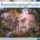 Puzzle - Ravensburger - Famiglia di lupi