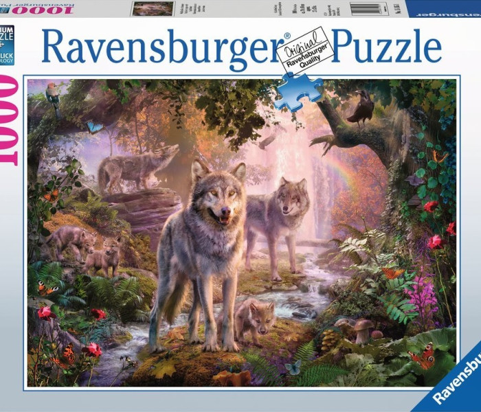 Puzzle - Ravensburger - Famiglia di lupi