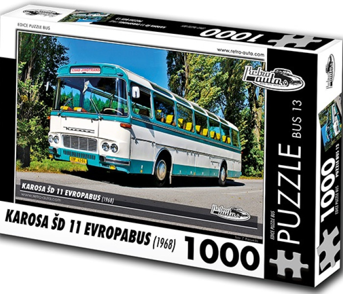 Puzzle - Retro-auta - Autobus Karosa ŠD 11 Evropabus (1968)