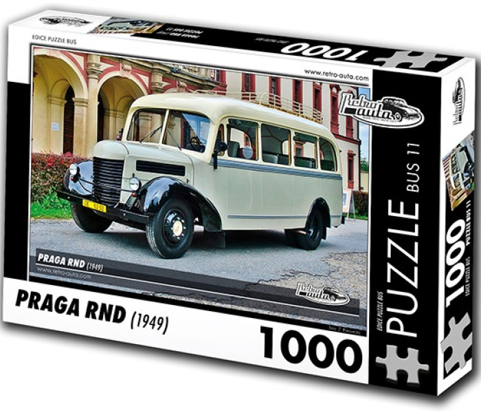Puzzle - Retro-auta - Autobus Praga RND (1949)