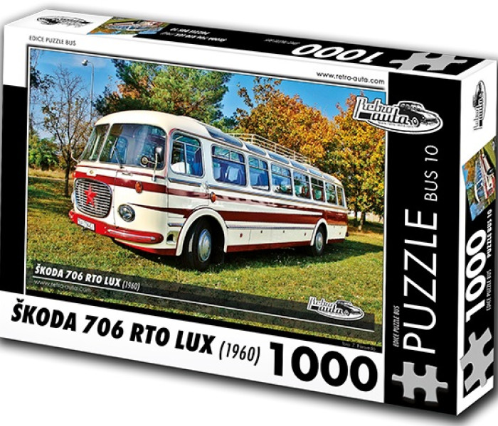 Puzzle - Retro-auta - Autobus Škoda 706 RTO LUX (1960