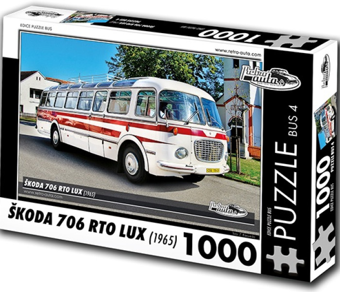 Puzzle - Retro-auta - Autobus Škoda 706 RTO LUX (1965