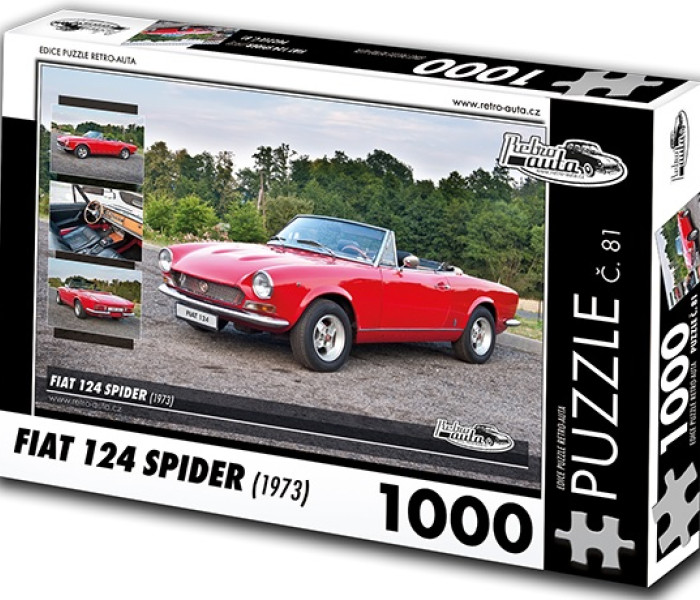 Puzzle - Retro-auta - Fiat 124 Spider (1973)