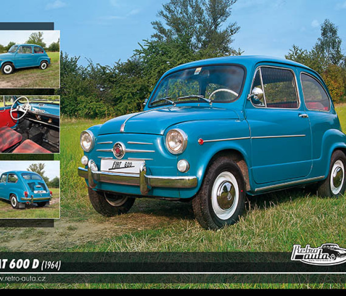 Puzzle - Retro-auta - Fiat 600 D (1964)