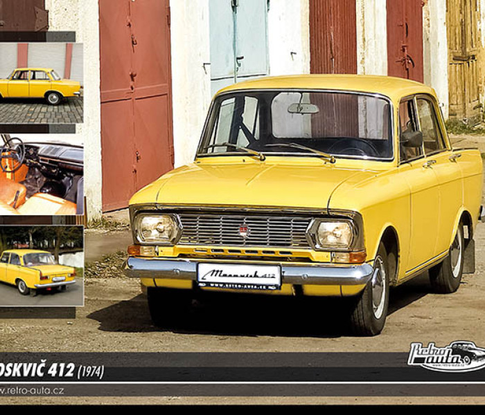Puzzle - Retro-auta - Moskvic 412 (1974)