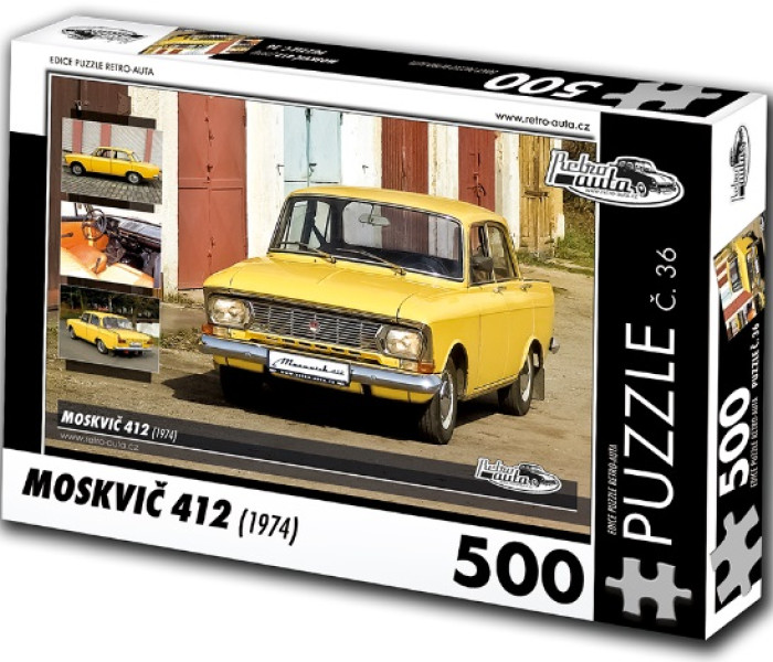 Puzzle - Retro-auta - Moskvic 412 (1974)