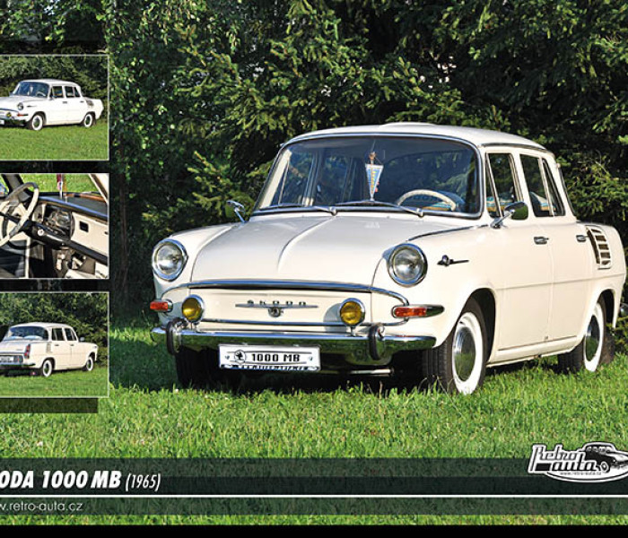 Puzzle - Retro-auta - Skoda 1000 MB (1965)