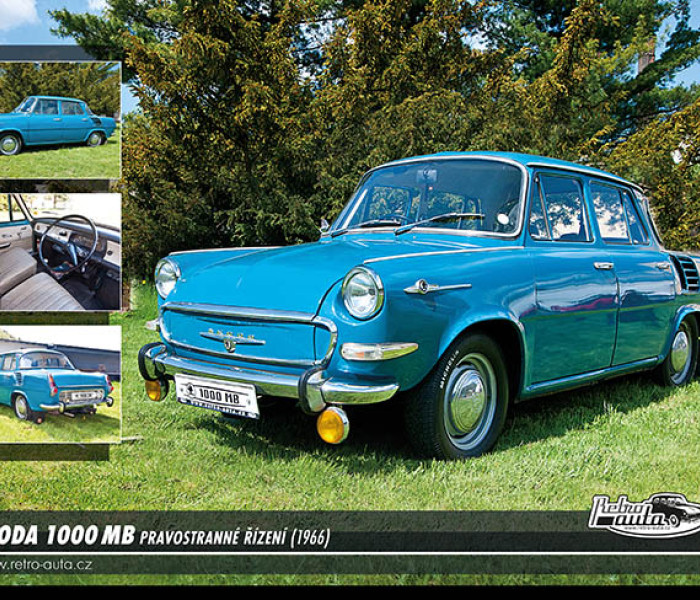 Puzzle - Retro-auta - Skoda 1000 MB (1966)