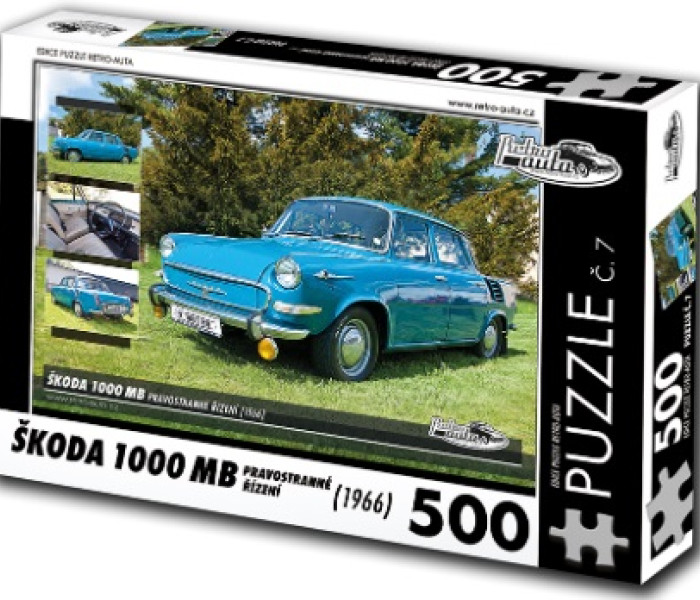 Puzzle - Retro-auta - Skoda 1000 MB (1966)