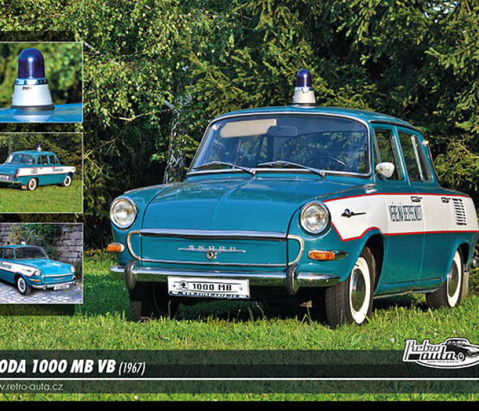 Puzzle - Retro-auta - Skoda 1000 MB VB (1967)