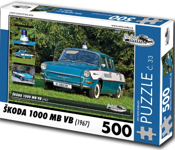Puzzle - Retro-auta - Skoda 1000 MB VB (1967)