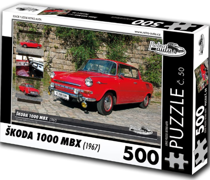 Puzzle - Retro-auta - Skoda 1000 MBX (1967)