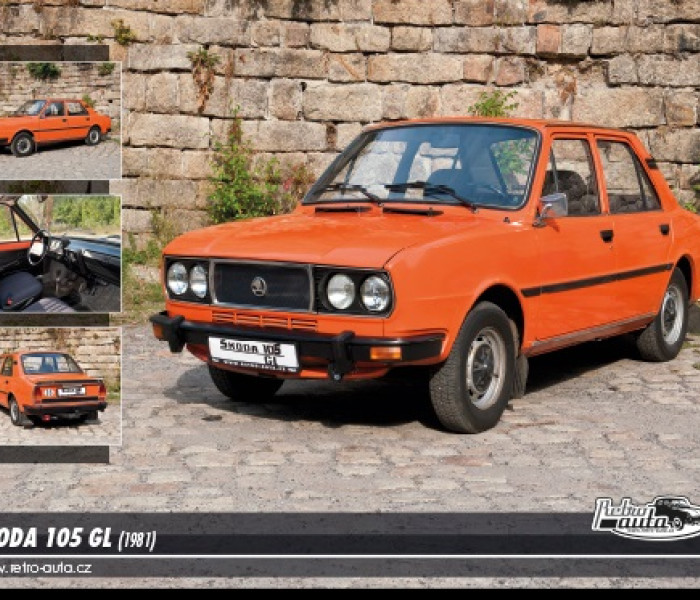 Puzzle - Retro-auta - Skoda 105 GL (1981)