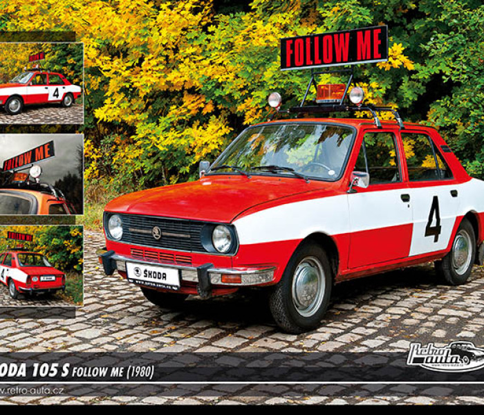 Puzzle - Retro-auta - Skoda 105 S Follow me
