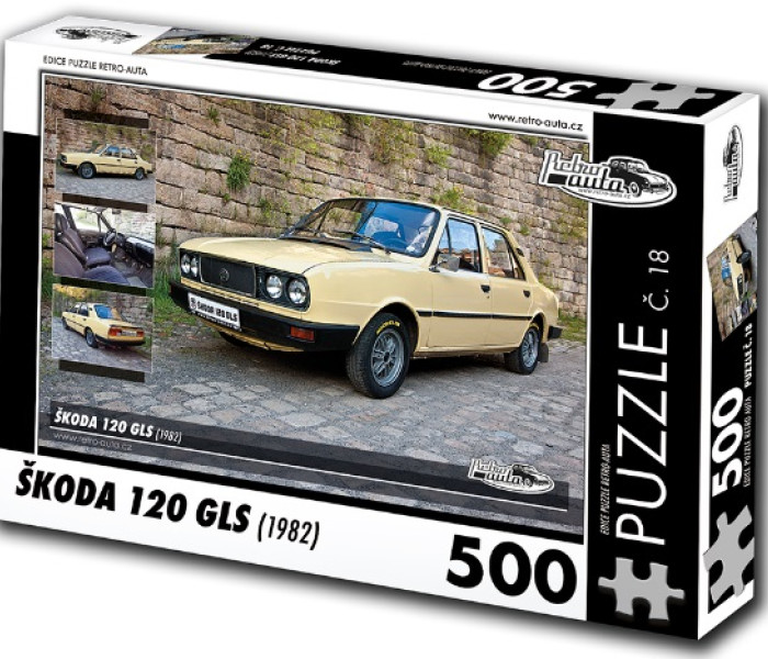 Puzzle - Retro-auta - Skoda 120 GLS (1982)