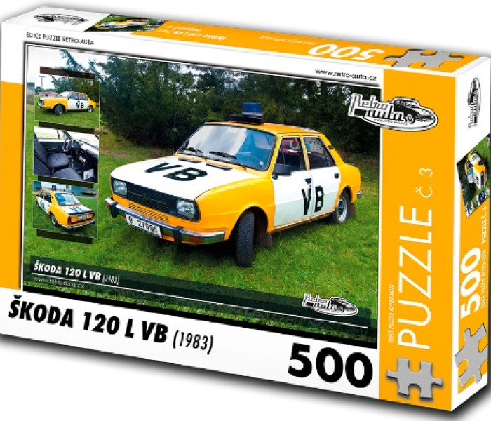 Puzzle - Retro-auta - Skoda 120 L VB (1983)