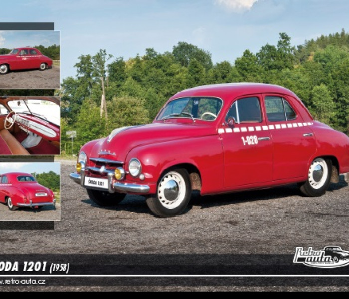 Puzzle - Retro-auta - Skoda 1201 (1958)