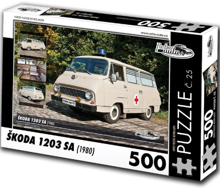 Puzzle - Retro-auta - Skoda 1203 SA (1980)