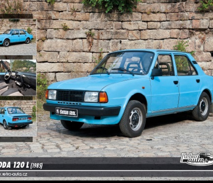 Puzzle - Retro-auta - Skoda 120L (1985)