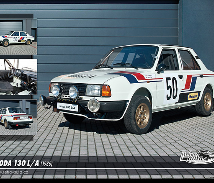 Puzzle - Retro-auta - Skoda 130 LA (1986)