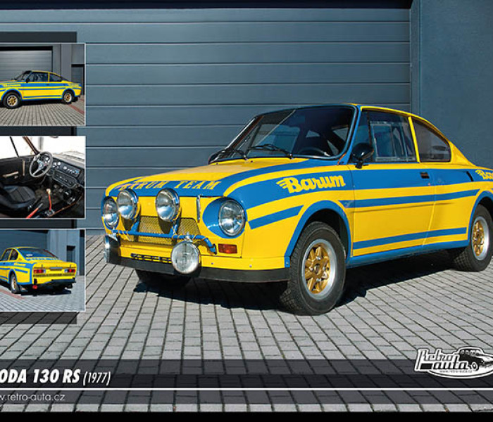 Puzzle - Retro-auta - Skoda 130 RA (1977)