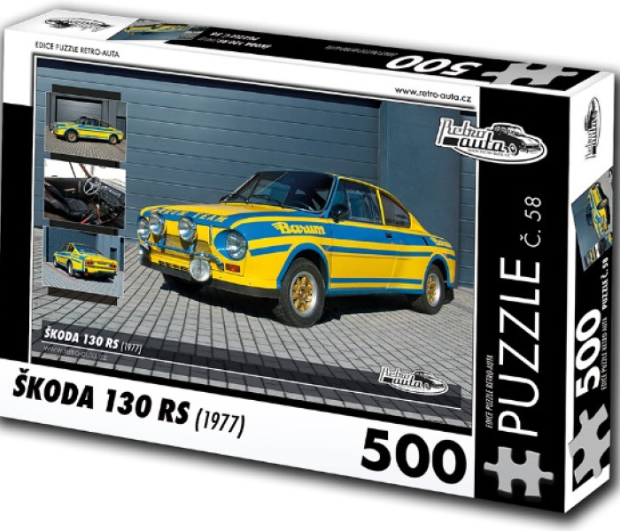 Puzzle - Retro-auta - Skoda 130 RS (1977)
