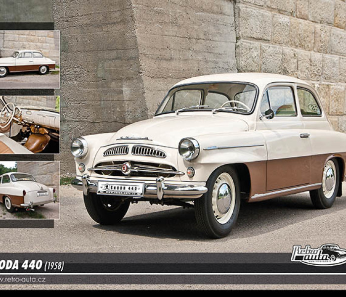 Puzzle - Retro-auta - Skoda 440 (1958)