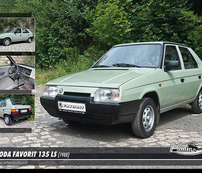 Puzzle - Retro-auta - Skoda Favorit 135 LS (1988)