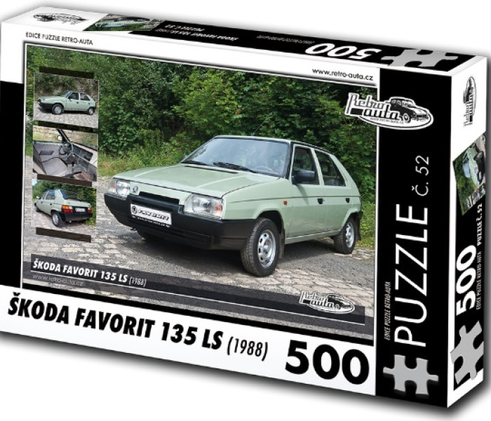 Puzzle - Retro-auta - Skoda Favorit 135 LS (1988)