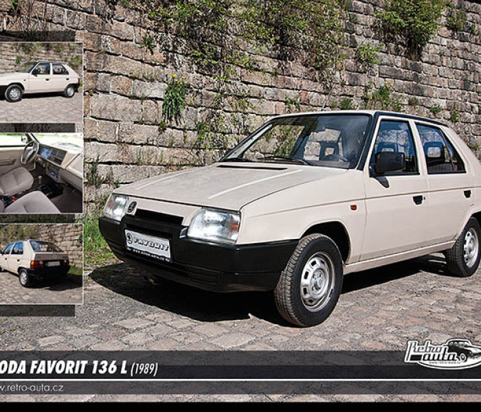 Puzzle - Retro-auta - Skoda Favorit 136 L (1989)