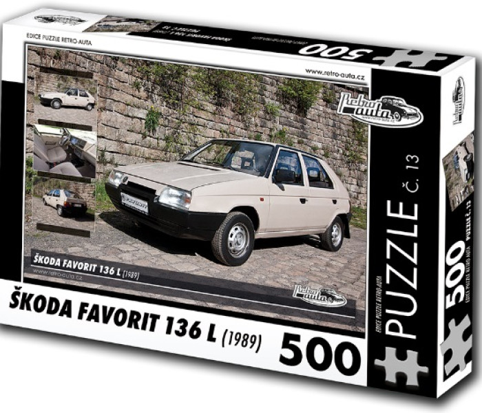 Puzzle - Retro-auta - Skoda Favorit 136 L (1989)